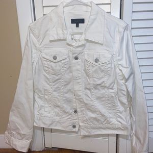 Talbots White Jean Jacket